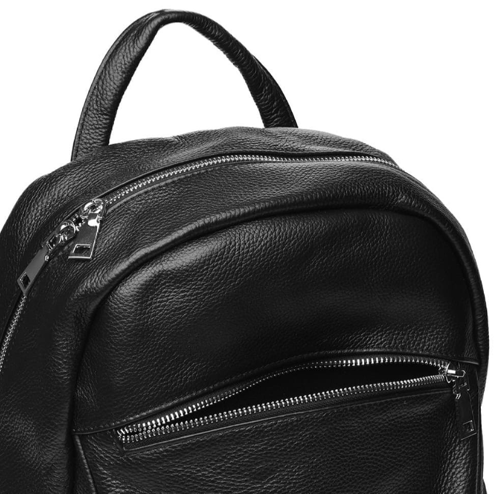 Чоловік шкіряний рюкзак Borsa Leather k168004-black