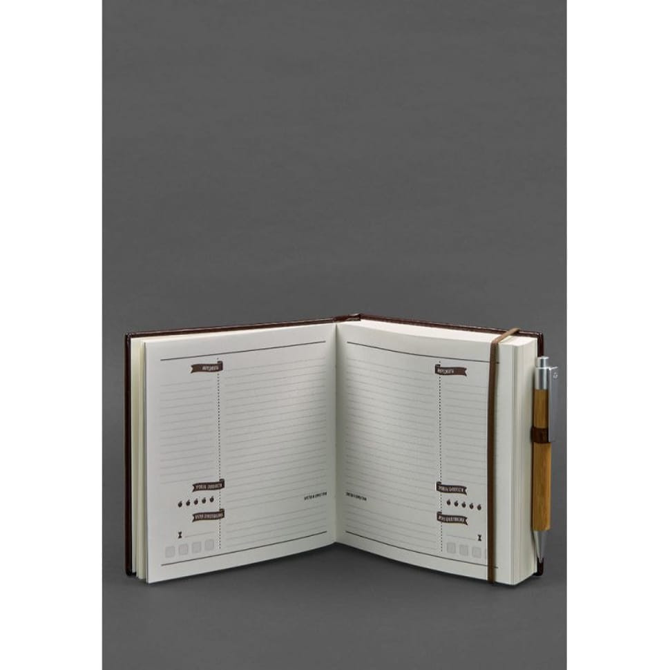 Кук-бук для записи рецептов Книга кулинарных секретов в коричневой обложке