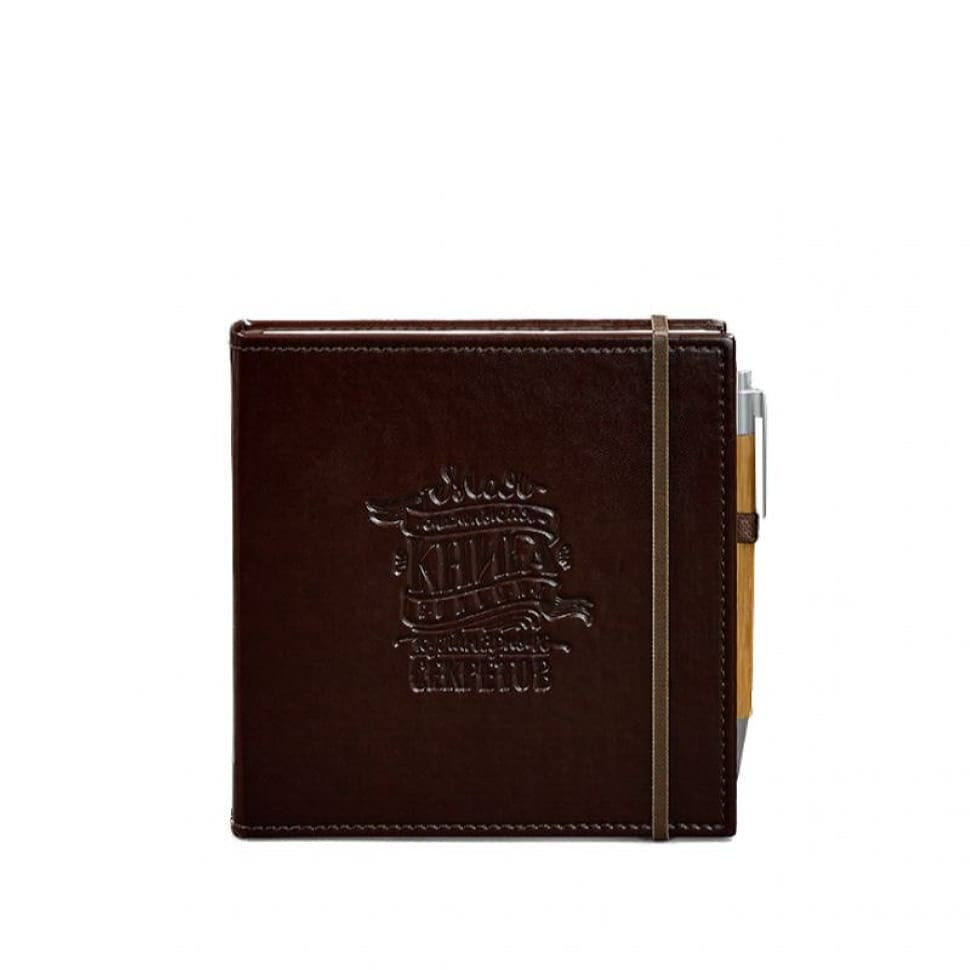 Кук-бук для записи рецептов Книга кулинарных секретов в коричневой обложке