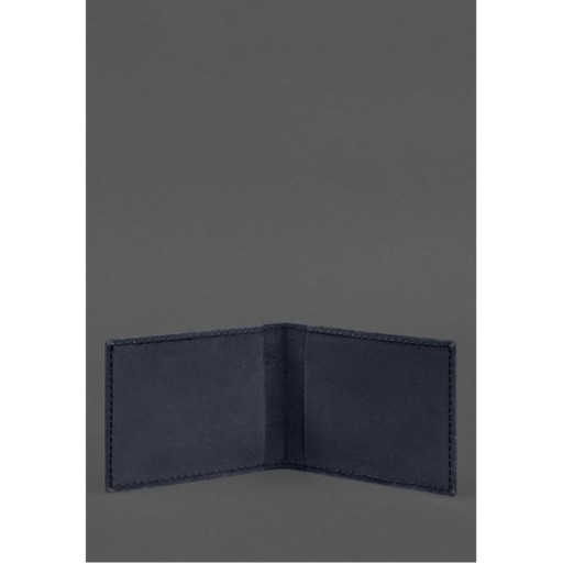 Шкіряна обкладинка для службового посвідчення Національної гвардії Синя