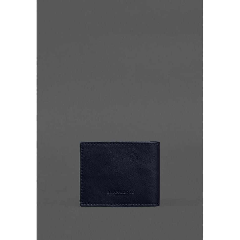 Leather cover for National Guard service ID card Blue