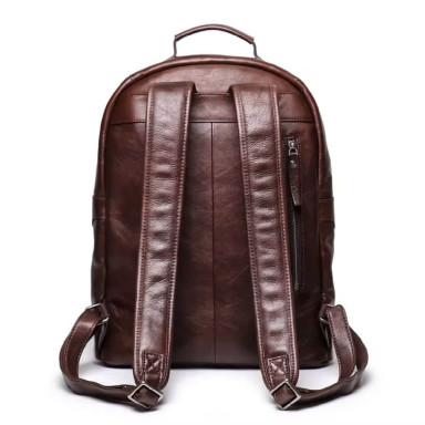 Мужской рюкзак из натуральной кожи Bexhill Vt88120 Dark Brown