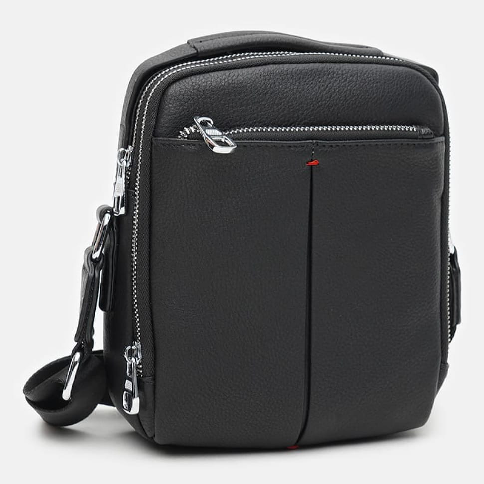 Чоловіча шкіряна сумка Ricco Grande K12061-black