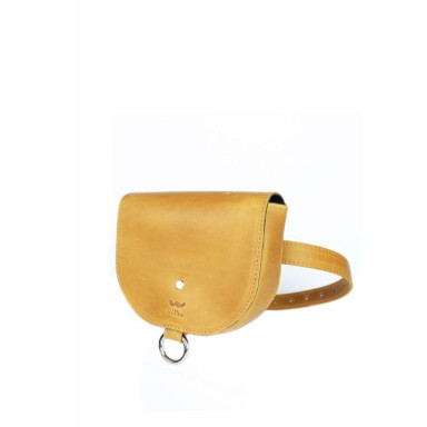 Women's leather bag Ruby S yellow vintage
