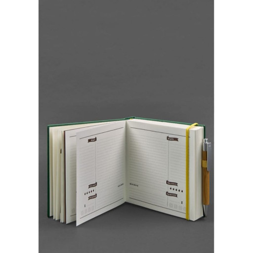 Кук-бук для запису рецептів Книга кулінарних секретів у зеленій обкладинці