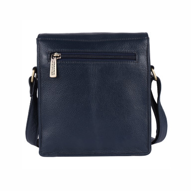 Hammonds Flycatcher SB1159 Blue Leather Men's Shoulder Bag