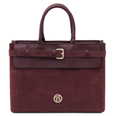 Tenace Suede leather handbag