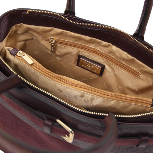 Tenace Suede leather handbag