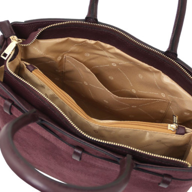 Tenace Suede leather handbag