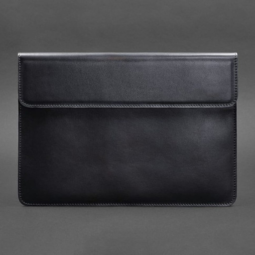 Macbook 14 Magnetic Leather Envelope Dark Blue