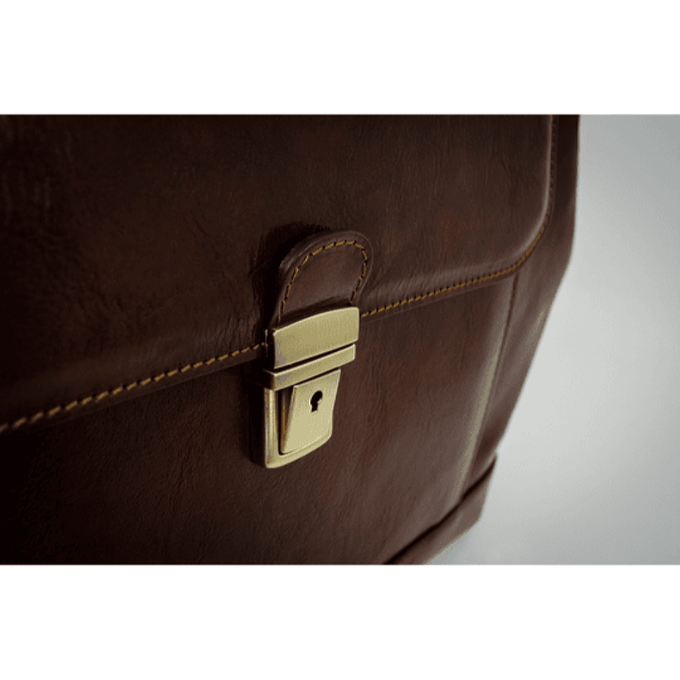 Великий італійський шкіряний саквояж - Hamlet - світло-коричневий 5205101 Time Resistance
