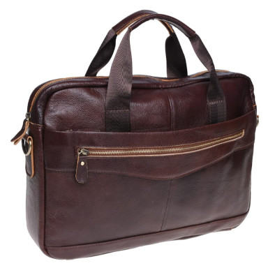 Мужская кожаная сумка Borsa Leather K11118-brown