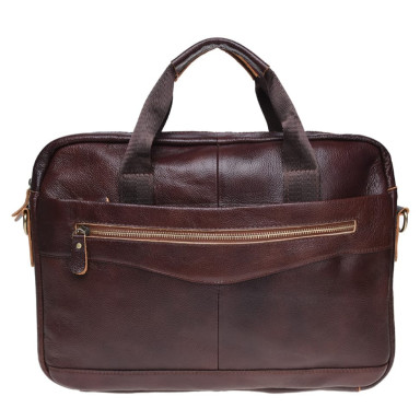 Мужская кожаная сумка Borsa Leather K11118-brown