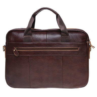 Мужская кожаная сумка Borsa Leather K11118-brown