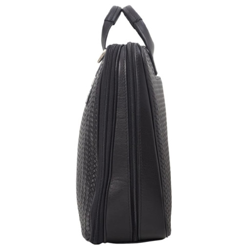 Портфель шкіра Desisan 7008-113 чорне тиснення