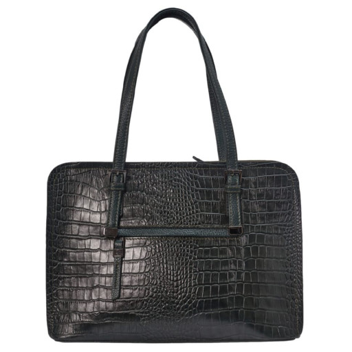 Сумка жіноча шкіряна Tony Bellucci 0506-360 зелений кроко