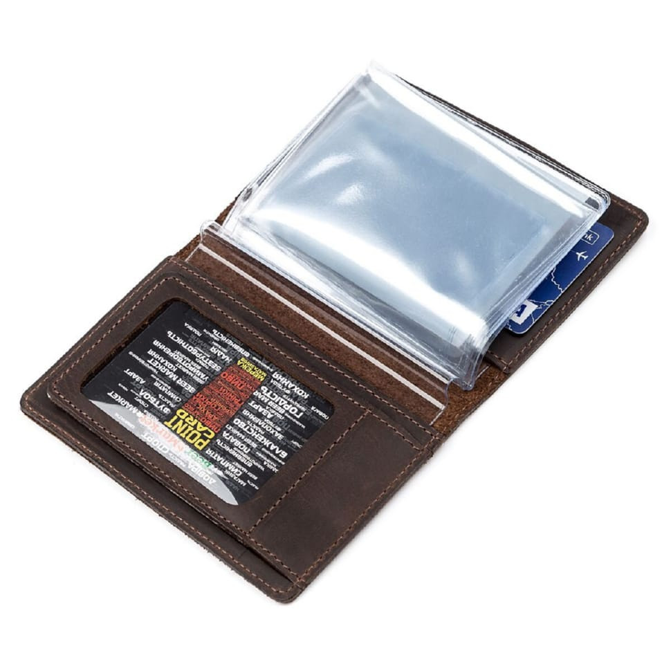 Cover for auto documents Shvigel 13922 leather Brown