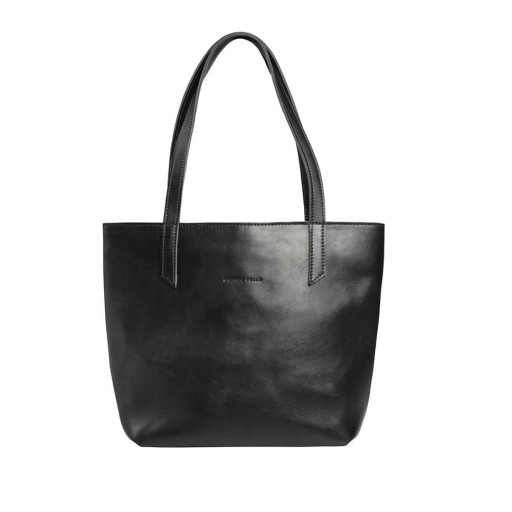 Жіночий шкіряний шопер на блискавці Grande Pelle, чорний