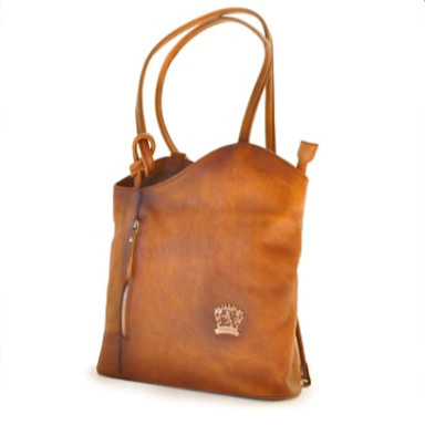 Pratesi BGR465 - Consuma Shoulder Bag in cowhide leather Bruce Gray