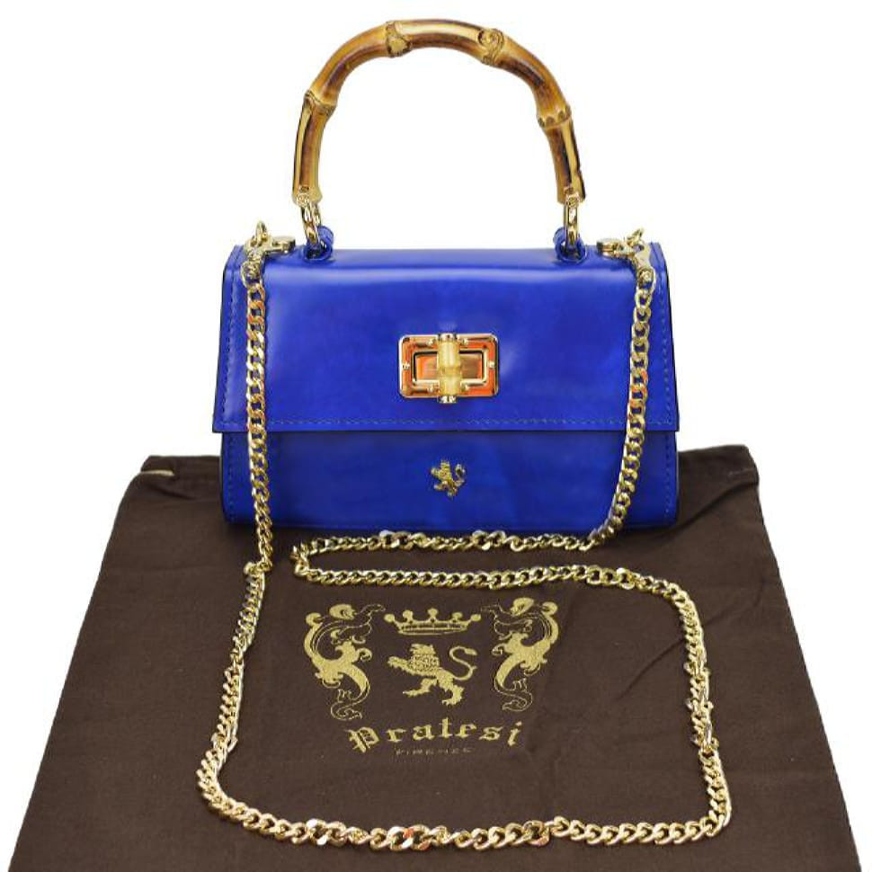 Pratesi RBE298/20 - Castalia R298/20 Lady Bag in cow leather Castalia R298/20 Electric Blue
