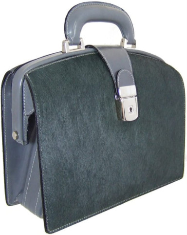 Pratesi CGR120/29T - Miss Brunelleschi Cavallino Lady Bag in real leather Cavallino Gray