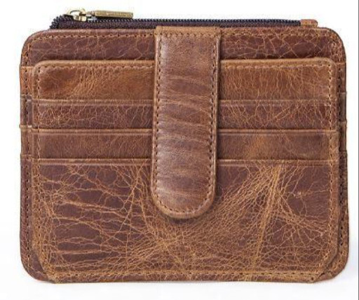 Кредитница Vintage 14933 з монетницьою Коричнева