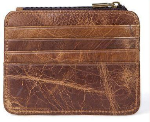 Кредитница Vintage 14933 з монетницьою Коричнева