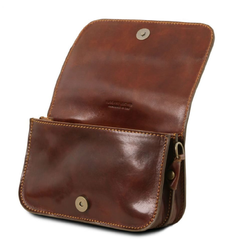 Carmen Leather shoulder bag with flap TL141713 TUSCANY LEATHER