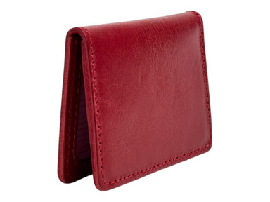 Красная кожаная обложка для прав Newery N2216GR