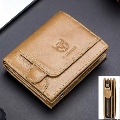 Mens folding wallet cognac TB037B Bull