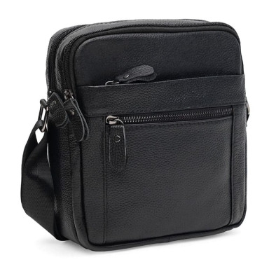 Men's leather bag Borsa Leather K12333-black