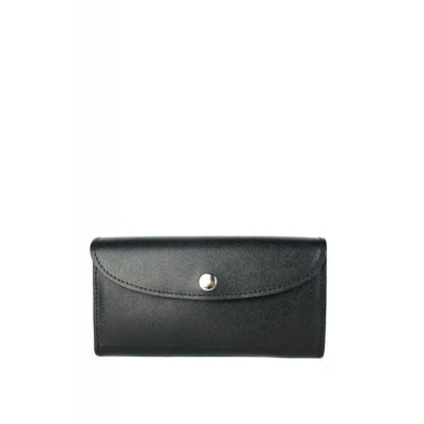 Кошелек Smart Wallet черный сафьян