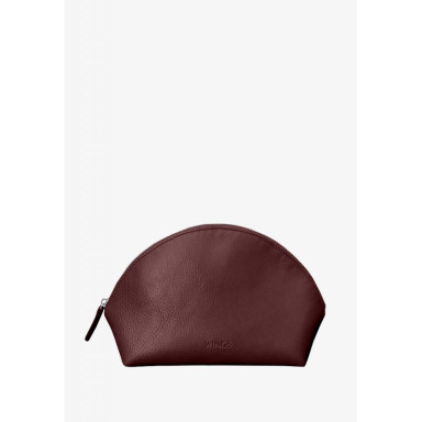 Womens Leather Cosmetic Bag 8.0 Wings Burgundy