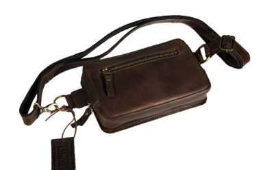 Mens sling shoulder bag banana sms19(25) brown
