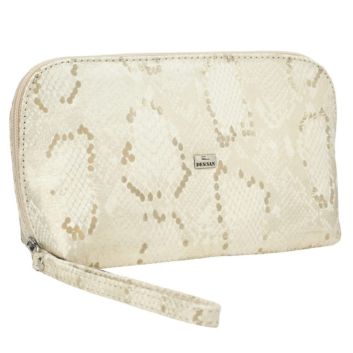 Косметичка шкіра Desisan 1-724 золотисте напилення