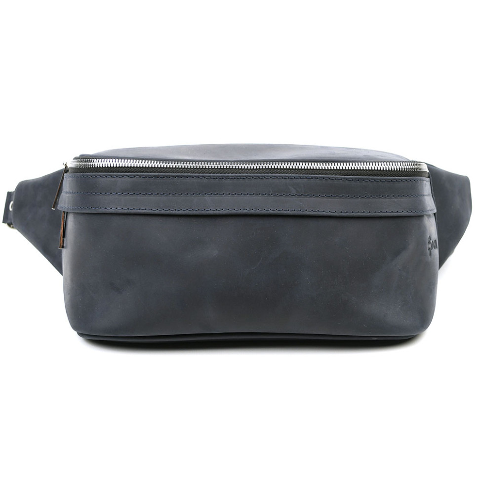 TARWA RK-1313-4lx Leather Banana Camera Bag, Crazy Horse Blue