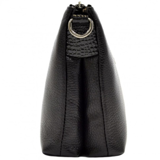 Сумка жіноча шкіряна Desisan 3012-011 чорний флотар