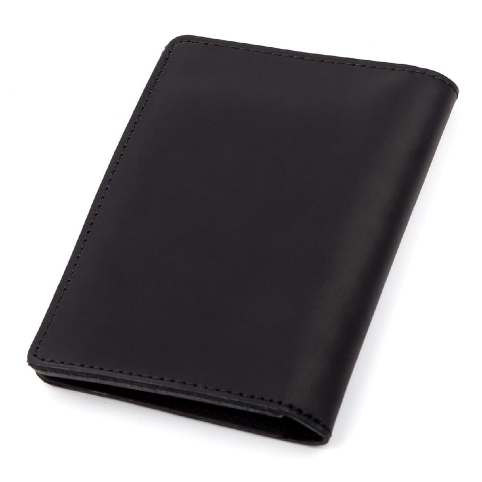 Cover for auto documents Shvigel 13923 leather Black