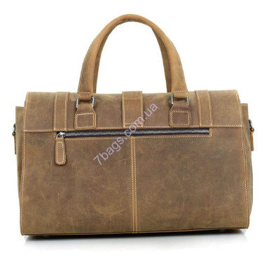 John McDee horse leather multifunctional roomy bag for men