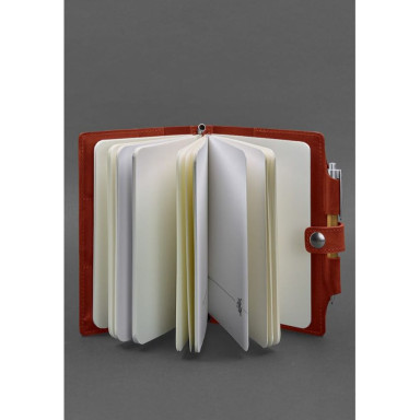 Women's leather notebook (Soft-beech) 4.0 coral
