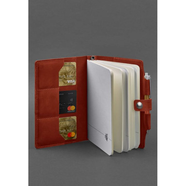 Women's leather notebook (Soft-beech) 4.0 coral