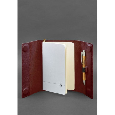 Leather notebook soft beech 7.0 burgundy Krust