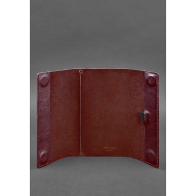 Leather notebook soft beech 7.0 burgundy Krust