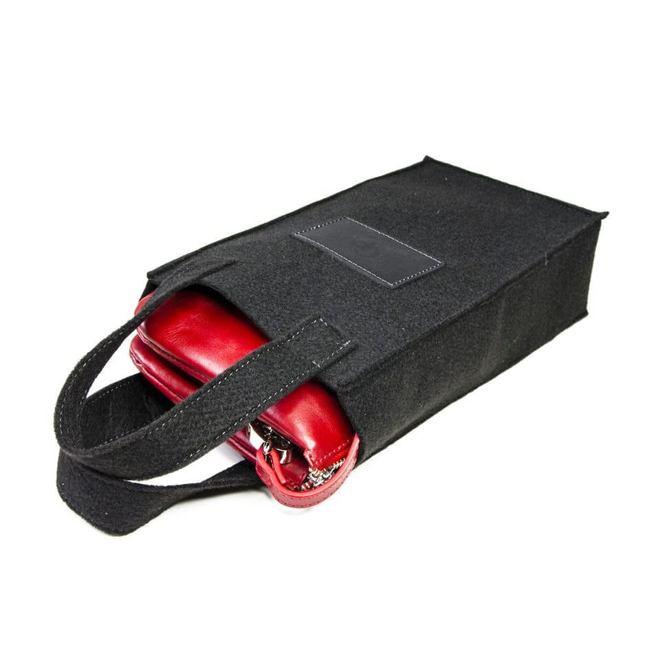Жіночий клатч з ремінцем на плече, червоний