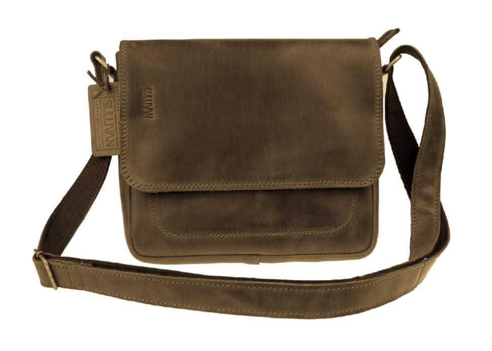 Womens leather small clutch bag SULLIVAN 2653(25) olive