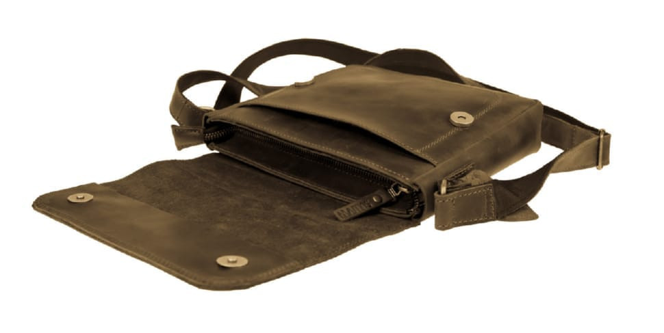 Womens leather small clutch bag SULLIVAN 2653(25) olive