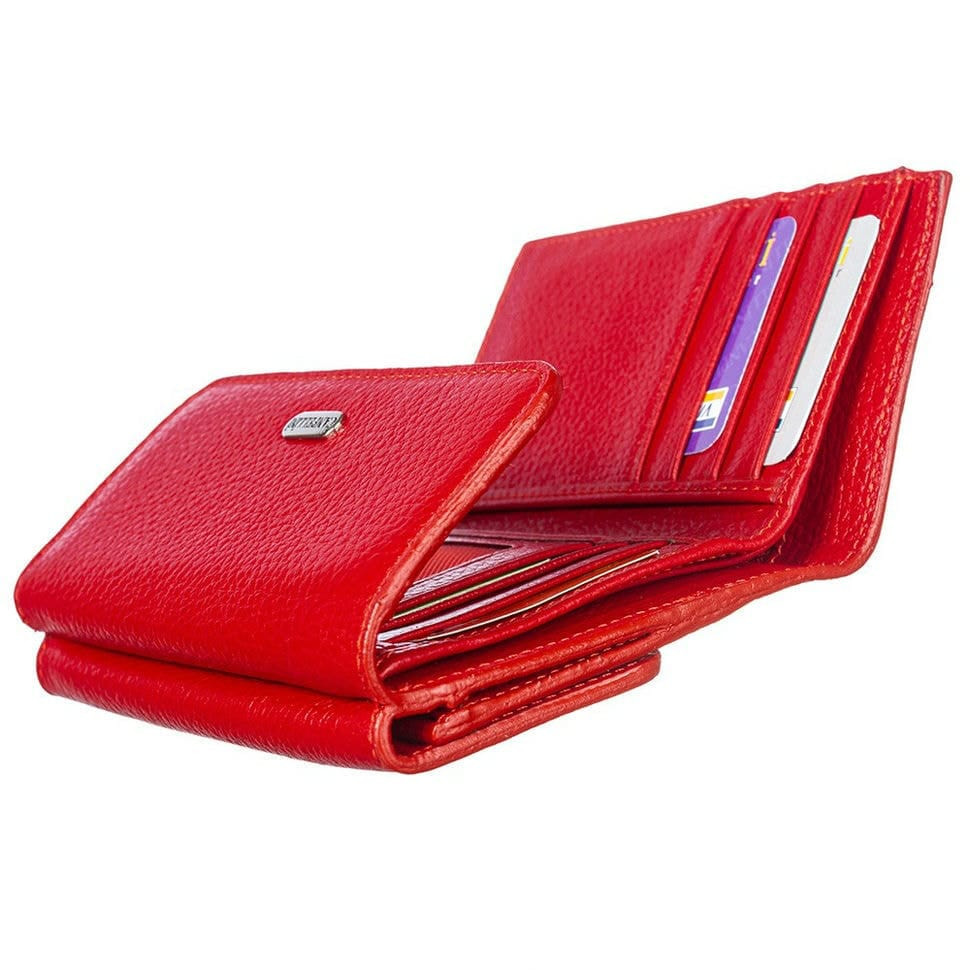 Гаманець жіночий шкіряний CANPEL 717-172 червоний флотар