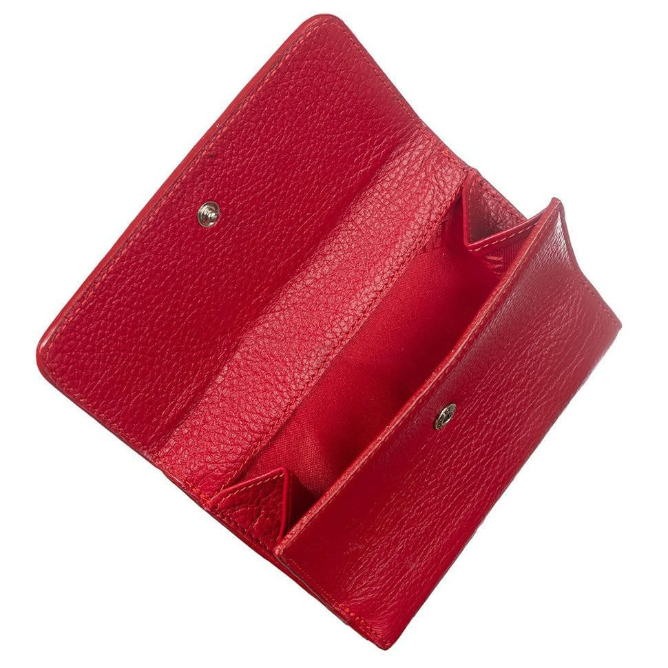 Гаманець жіночий шкіряний CANPEL 717-172 червоний флотар