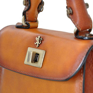 Pratesi BCO280/20 - Lucignano Small Bruce Handbag in cow leather Bruce Cognac