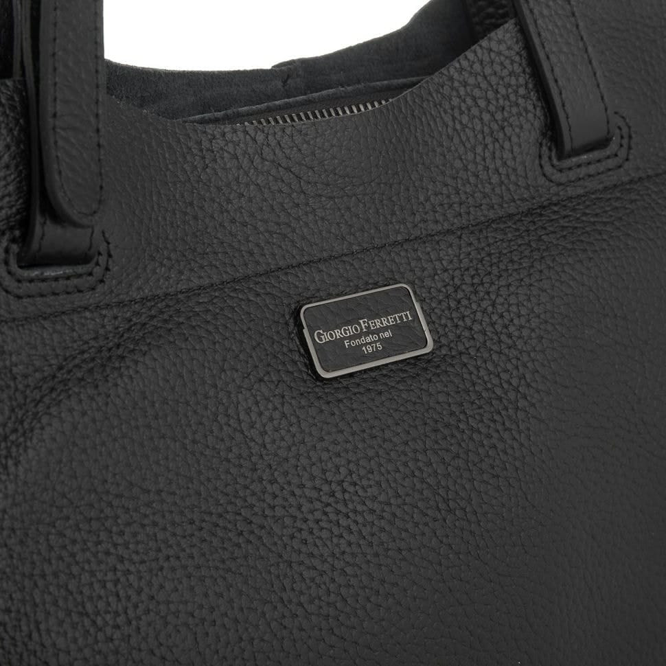 Сумка жіноча шкіряна GIORGIO FERRETTI GF2019201-1 чорна